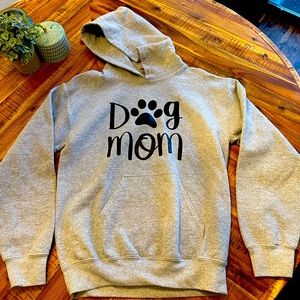 Women’s heather grey Dog Mom sweatshirt